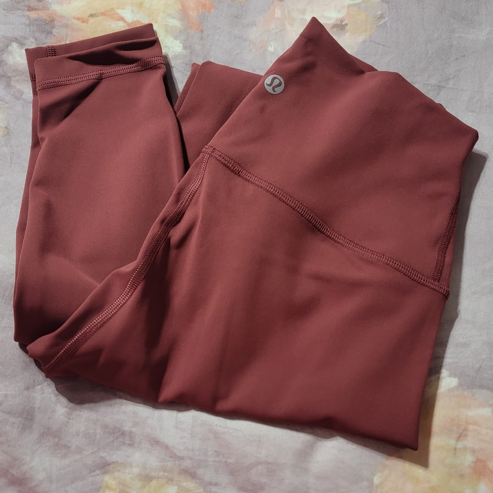 Lululemon Athletica Burgundy Leggings